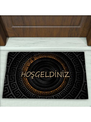 Colorix Carpet Versace Desenli Dekoratif Kapı Önü Paspası No: 2526