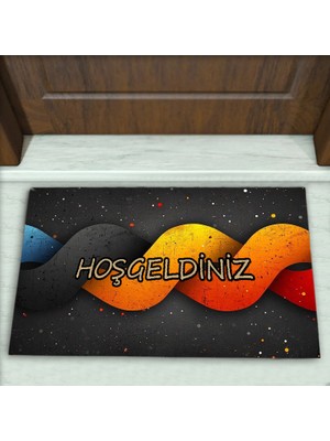 Colorix Carpet Modern Desenli Dekoratif Kapı Önü Paspası No: 1909