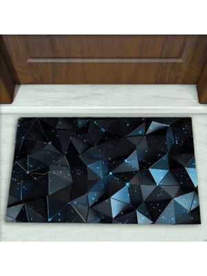 Colorix Carpet Geometrik Desenli Dekoratif Kapı Önü Paspası No: 2823