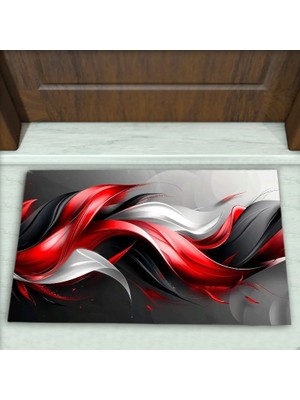 Colorix Carpet Modern Desenli Dekoratif Kapı Önü Paspası No: 2580