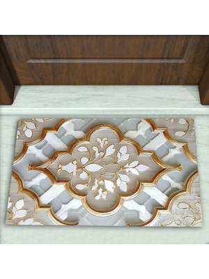 Colorix Carpet Geometrik Desenli Dekoratif Kapı Önü Paspası No: 2577