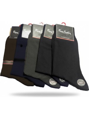 Pierre Cardin 5'li Karışık Renk Bambu Erkek Çorap Seti - 40-44 Beden Çeyizlik Sağlıklı Çorap