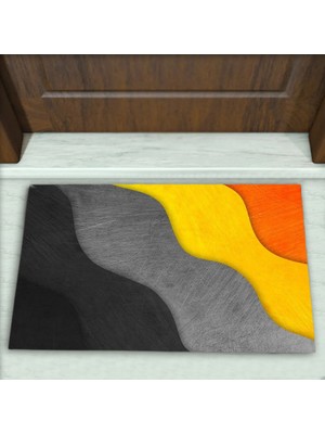 Colorix Carpet Geometrik Desenli Dekoratif Kapı Önü Paspası No: 2609