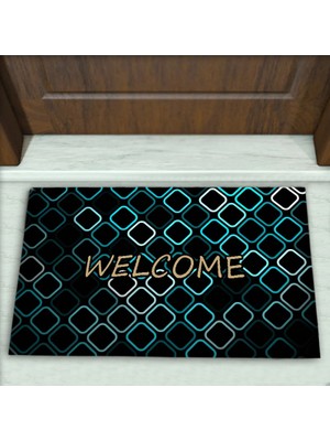 Colorix Carpet Geometrik Desenli Dekoratif Kapı Önü Paspası No: 2454