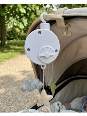 Müzikli Bebek Uyutucu Çekmeli Mekanik Müzik Kutusu Asılabilir Tasarım