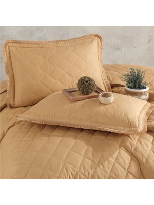 Colezium Çift Kişilik Yatak Örtüsü Tafana V4 Zencefil