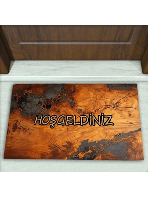 Colorix Carpet Modern Desenli Dekoratif Kapı Önü Paspası No: 1895