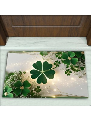 Colorix Carpet Çiçek Desenli Dekoratif Kapı Önü Paspası No: 2226