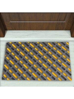 Colorix Carpet Geometrik Desenli Dekoratif Kapı Önü Paspası No: 2540
