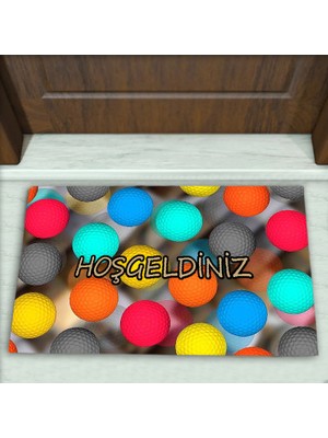 Colorix Carpet Geometrik Desenli Dekoratif Kapı Önü Paspası No: 2007