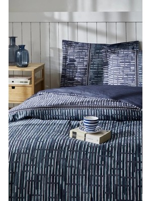 Colezium Özdilek Maskülen Çift Kişilik Nev Takımı Modra Mavi