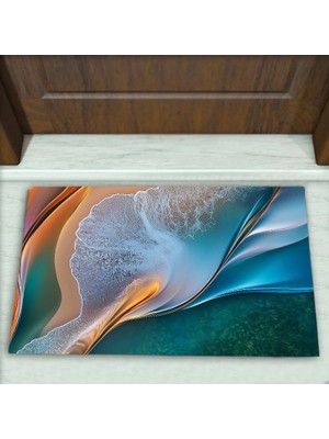 Colorix Carpet Modern Desenli Dekoratif Kapı Önü Paspası No: 2350