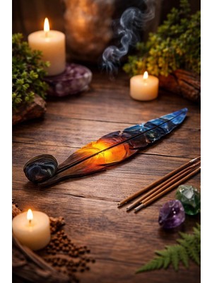 Bulut Baskılı Tütsü Kayığı