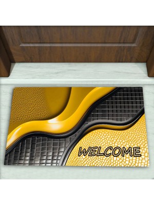 Colorix Carpet Geometrik Desenli Dekoratif Kapı Önü Paspası No: 2430