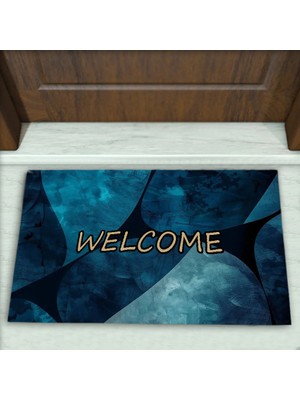 Colorix Carpet Geometrik Desenli Dekoratif Kapı Önü Paspası No: 2473