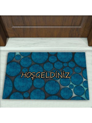 Colorix Carpet Geometrik Desenli Dekoratif Kapı Önü Paspası No: 2437