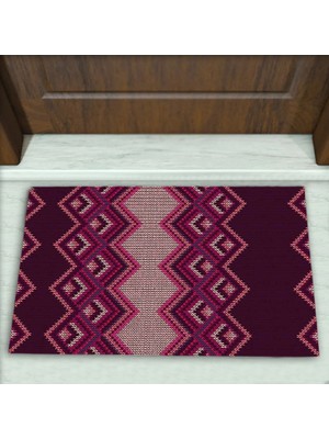 Colorix Carpet Geometrik Desenli Dekoratif Kapı Önü Paspası No: 2630