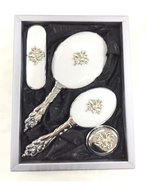 Ceyyiz Camomile 4lü Mat Beyaz Ayna Fırça Seti CM301