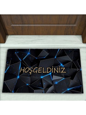 Colorix Carpet Geometrik Desenli Dekoratif Kapı Önü Paspası No: 2396