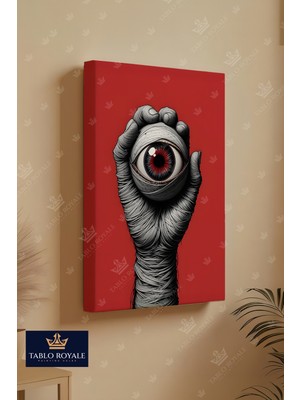 Tablo Royale Elin Içinde Gören Göz Dekor Kanvas Tablo - Salon Tablo - Ofis Tablo