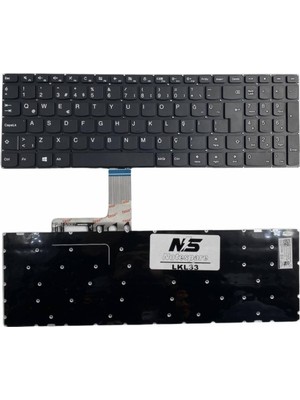Notespare Lenovo Uyumlu Ideapad 310-15IAP, 310-15IKB, 310-15ISK Klavye Tr Siyah