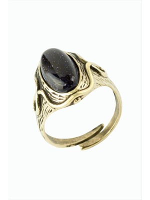 Esranın Dünyası Oval Doğaltaşlı Otantik Yüzük RSBİJ34-ESRDNS