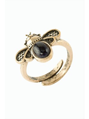 Esranın Dünyası Uğur Böceği Doğaltaşlı Otantik Yüzük RSBİJ34-ESRDNS