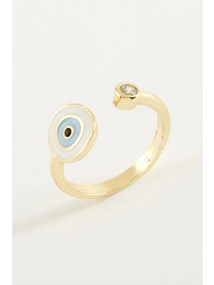 Esranın Dünyası Nazar Mineli Taşlı Yüzük RSBİJ34-ESRDNS