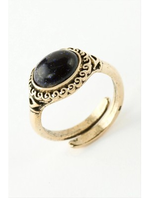 Esranın Dünyası Oval Doğaltaşlı Otantik Yüzük RSBİJ34-ESRDNS