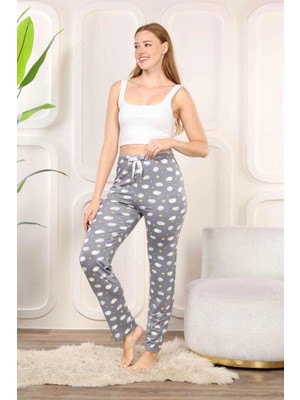 Beruflic Beli Fiyonklu Rahat Kesim Pamuklu Tek Alt Pijama Kadın BYATI002