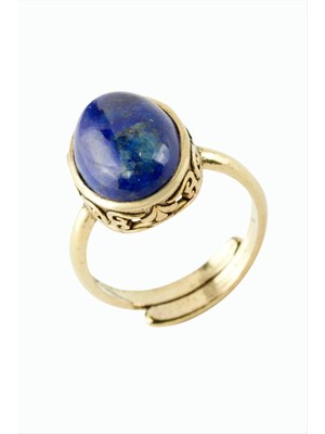 Esranın Dünyası Oval Doğaltaşlı Otantik Yüzük RSBİJ34-ESRDNS