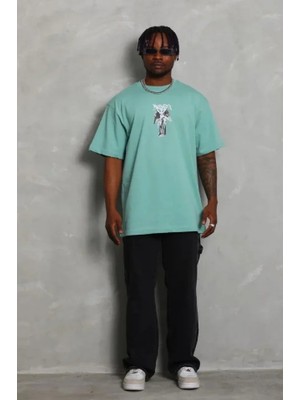 Beruflic Erkek Baskılı Tshirt Kısa Kol Bisiklet Yaka Regular Fit Rahat Kalıp Günlük Tişört