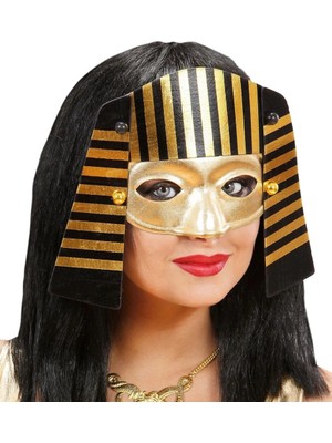 Esranın Dünyası Mey Ithalat® Mısırlı Maskesi Lastik Aparatlı Firavun Maskesi 21X23 cm