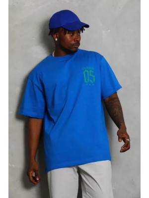 Beruflic Erkek Baskılı Tshirt Kısa Kol Bisiklet Yaka Regular Fit Rahat Kalıp Günlük Tişört