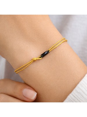 Tutu Tasarım Minimal Ip Bileklik – Ayarlanabilir El Yapımı Şans & Dilek Bilekliği