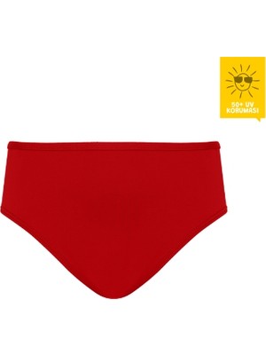 Daring Littles Uv Korumalı Upf 50+ Kırmızı Bikini Altı - Geri Dönüştürülmüş Kumaş