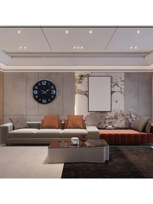 Esranın Dünyası Mey Ithalat® Krom Sade 40 cm Metal Duvar Saati