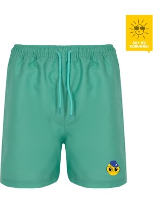 Daring Littles Uv Korumalı Upf 50+ Arı Baskılı Şort Mayo - Geri Dönüştürülmüş Kumaş - Beebee Koleksiyonu