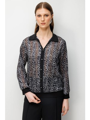 Eskişehir Mağazacılık 72329 Onteks Bluz Düğmeli Gömlek Yaka