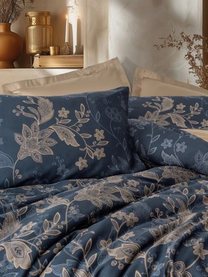 Colezium Ntelle Bej Saten Nev Takımı Çift Kişilik