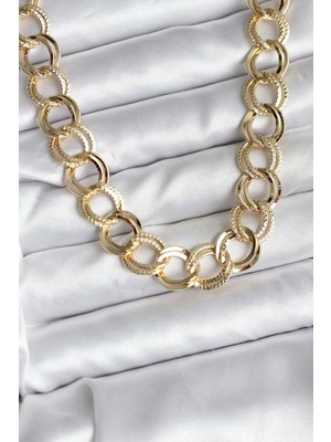 Mey Ithalat® 14K Gold Renk Kaplama Samanyolu Model cm Kadın Kolye