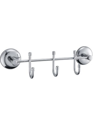 Esranın Dünyası Mey Ithalat®  3 Kancalı Dekoratif Askılık Mutfak Banyo Duvar Yüzeyi Askısı