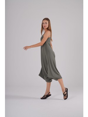 Rouge Basic Ayarlanabilir Askılı Şalvar Tulum