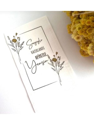 Baskılı Lux Sunum Peçetesi 20'li