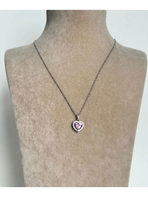 Stelle Jewelry Pembe Kalp Pndr Kolye