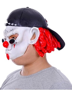 Mey Ithalat®  Şapkalı Gözlüklü Beyaz Maske