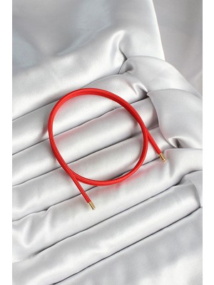 Mey Ithalat® Mıknatıslı Kırmızı Renk Sarmal Kadın Bileklik