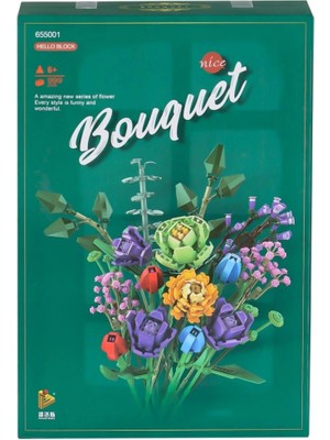 Mey Ithalat® P655001 Panlos Çiçek Buketi 999 Parça Blok Seti -Vagon Life