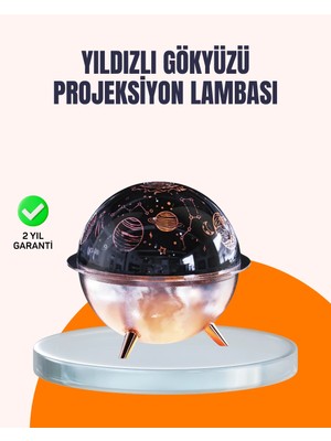 Mey Ithalat® Kozmik Işık Efektli Projeksiyonlu Nemlendirici Gece Işığı