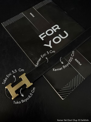 Fiori 3 cm H Tokalı Kadın Pantolon Kemeri, Ceket Kemeri, Gömlek Kemeri, Elbise Kemeri